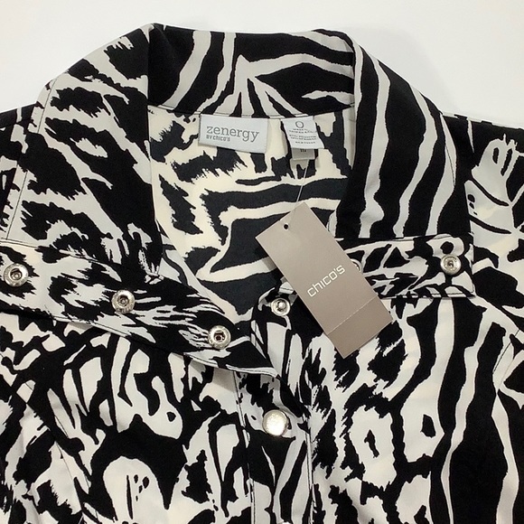 Chico’s 0 Zenergy Neema animal print dress size small NWT - Picture 12 of 15